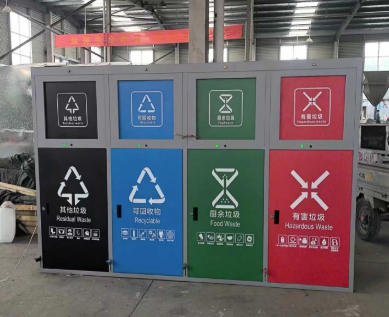 鋼制四分類(lèi)垃圾桶：鍍鋅工藝賦能環(huán)?；A(chǔ)建設(shè)，實(shí)用主義引領(lǐng)分類(lèi)新潮流